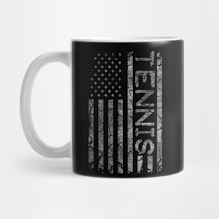 American Flag Tennis Player Coach For Men And Women Vintage Mug